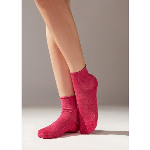 CalzedoniaSoft Cuff Short Socks with Glitter
