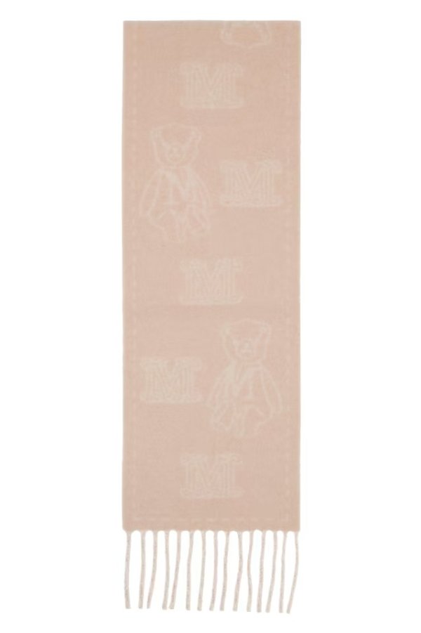 Pink Jacquard Scarf