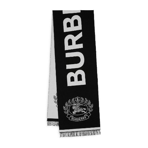 Logo & Equestrian Knight Design Jacquard Scarf