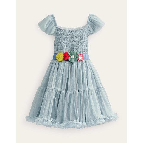 BodenFull Tulle Corsage DressTourmaline Blue