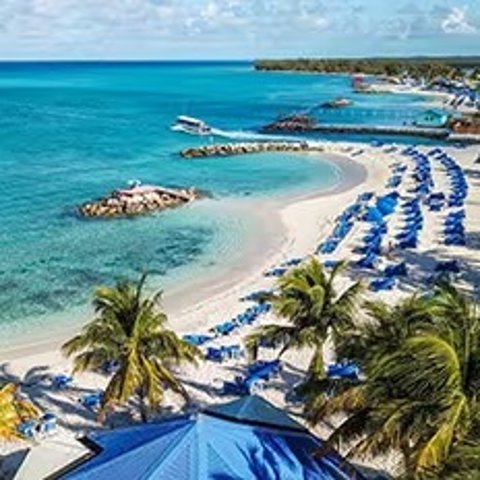 Princess Cruises劳德代尔堡往返6天东加勒比巴哈马行程