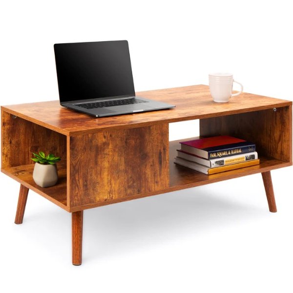 Wooden Mid-Century Modern Retro Coffee Accent Table