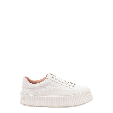 LUISAVIAROMA Jil Sander 40mm Vulcanized canvas sneakers 740.00