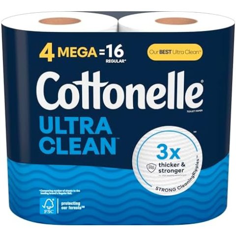 Cottonelle 超大卷卫生纸 4卷