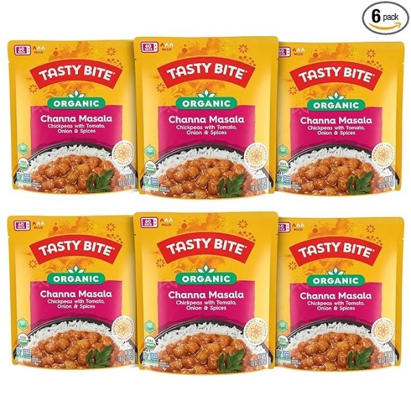 Tasty Bite Organic Channa Masala, 10 Ounce, Pack of 6