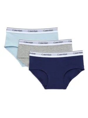 Girl's 3-Piece Logo Briefs