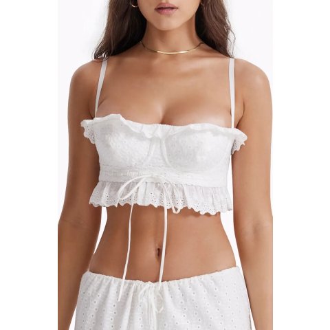 Federica 荷叶边上衣