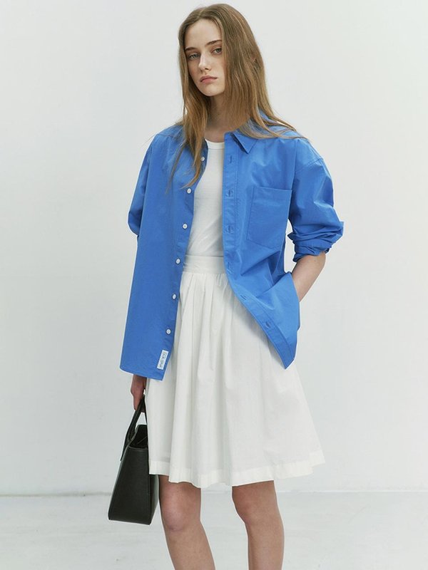 Unisex Classic Overshirts Blue_UDSH4B123B3