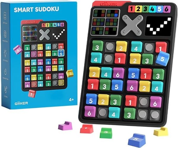 Smart Sudoku Puzzle Games, Original 2500 Challenges Sudoku for Kids, Brain Teaser Puzzle for Kids, Travel Games Birthday Gifts for Boys Girls, Easter Basket Stuffers Toys for All Ages