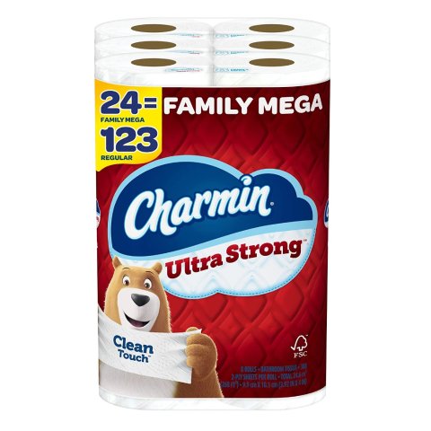 Charmin 超强韧双层卫生纸 24 超大卷 相当于123卷