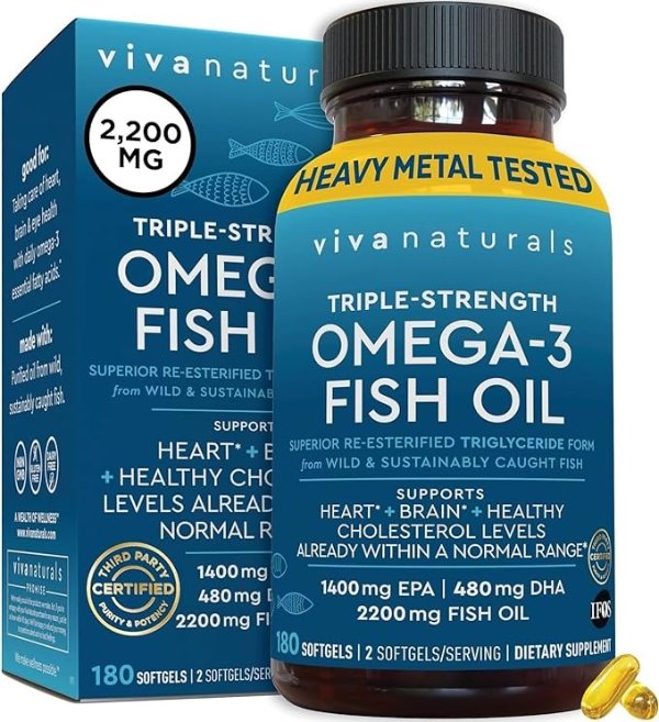 Viva Naturals Omega 3 鱼油 180粒