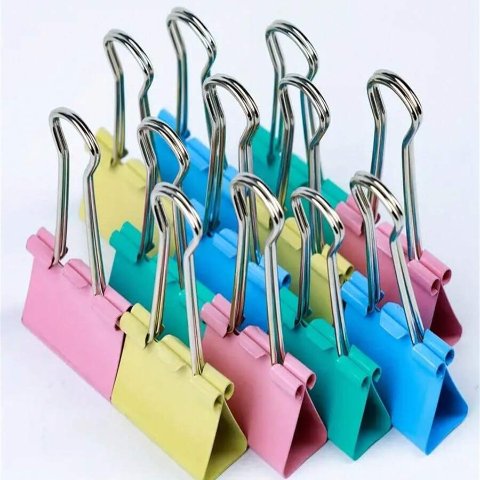 40pcs Colorful, Multipurpose Binder Clips -Color Paper Clip, OfficeSupplies Metal Clip Perfect For Students