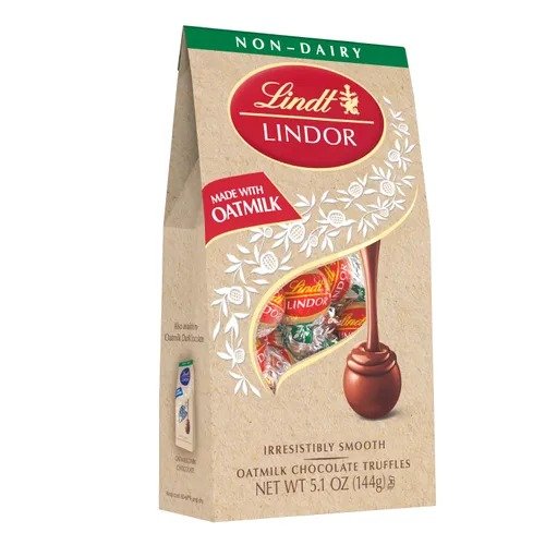 Lindt LINDOR 非乳制燕麦奶巧克力松露 5.1oz