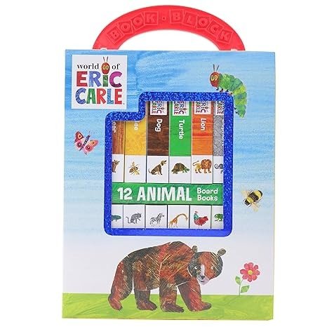 World of Eric Carle, My First Library Animal Board Book Block 12-Book Set - PI Kids