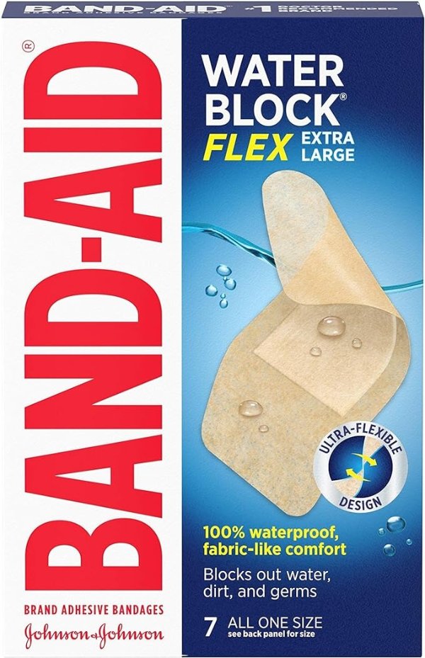 Brand Water Block Flex 100% Waterproof Adhesive Bandages