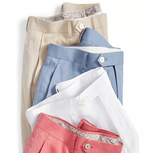 Men's UltraFlex Classic-Fit Linen Pants