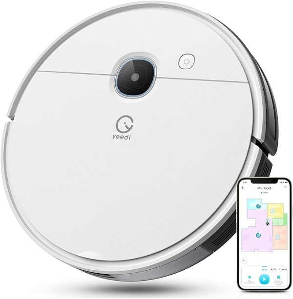 vac x Robot Vacuum, 3000Pa Strong Suction Power, Carpet Detection, Smart Visual Mapping Navigation,Editable Home Map,Cleaning Schedule, Virtual Boundary