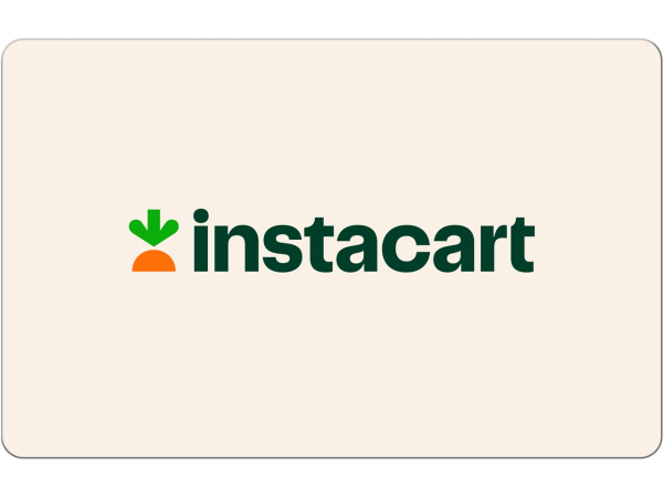 Instacart $100 电子礼卡