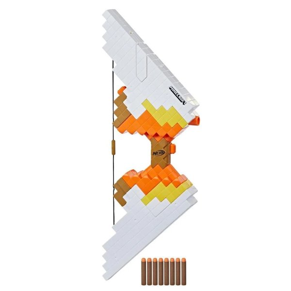 Minecraft Sabrewing Motorized Blaster Bow, Minecraft Toys, 8 Elite Darts, 8-Dart Clip