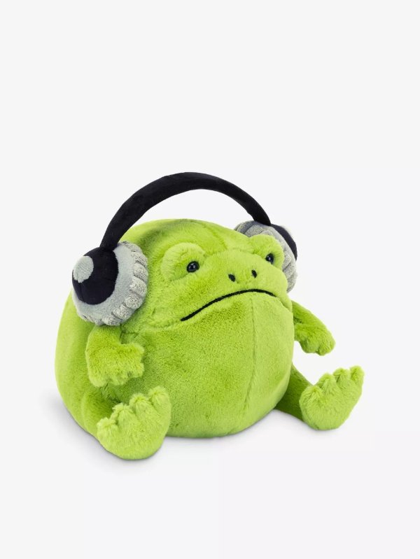 Ricky Rain Frog Headphone soft toy 18cm