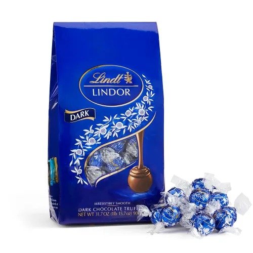 Lindt LINDOR 黑巧克力松露 31.7oz