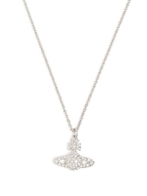 Grace Bas Relief orb-pendant necklace