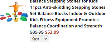 Balance Stepping Stones for Kids 11pcs Anti-skidding Stepping Stones Set Balance Blocks Indoor &amp