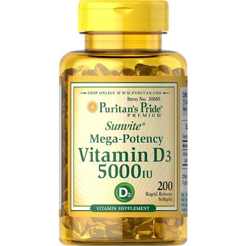 维生素 D3胶囊 5,000 IU 200粒