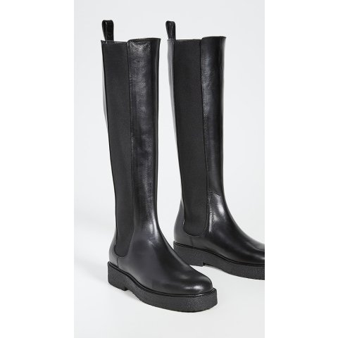 【関税込み】BY FAR ブラック Stevie 42 ブーツ Stevie 42 Black Smooth Calf Leather – BY FAR