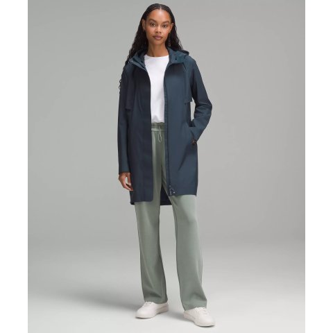 lululemon防风防水Rain Rebel 长款夹克