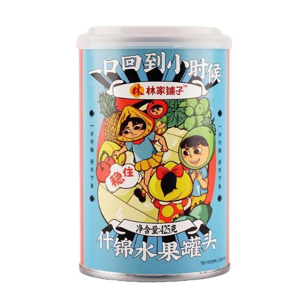 林家铺子 什锦水果罐头 425g