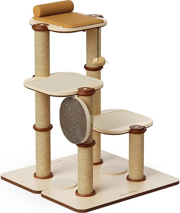 Infinity Cat Tree Tower for Indoor Cats, Modular Design with Cat Bed, Toy, Felt Pads, Sisal Scratching Posts, 2-Second Setup, Sturdy Multi-Level Activity Center Cat Condo for Any Room