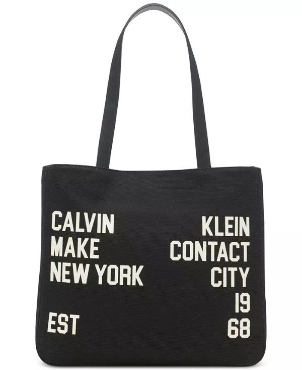 Tessa Canvas Tote with Magnetic Snap