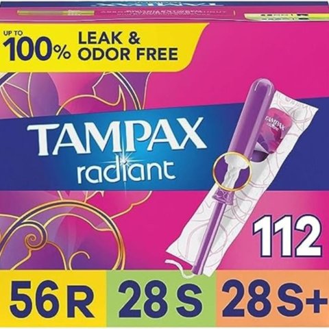 100条 $14Tampax 多款卫生棉条立减$3 多种尺寸可选