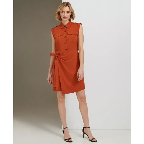 Calvin Klein裹身裙