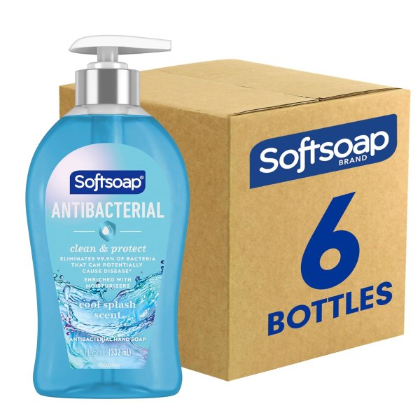 Softsoap 抑菌洗手液 11.25oz 6瓶