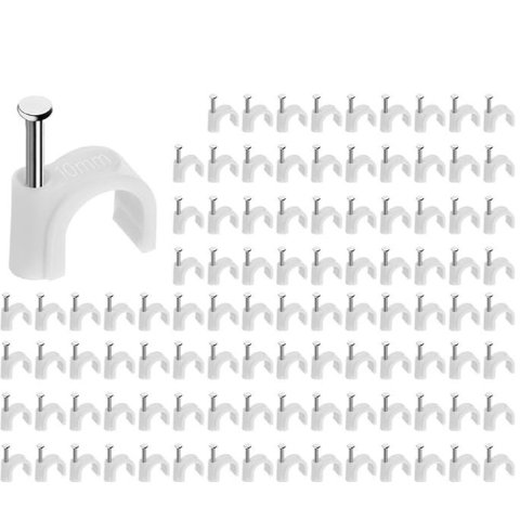 Monoprice 圆型钢钉线卡 100个