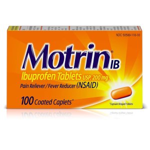 Motrin IB 布洛芬止疼退烧药 100粒