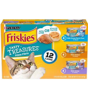 Purina Friskies 多口味肉汁湿猫粮 5.5oz 12罐