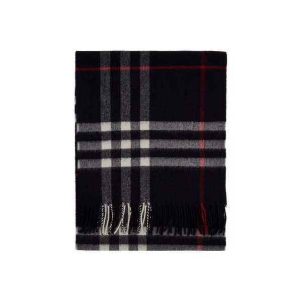 BURBERRY check cashmere scarf