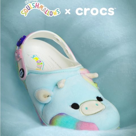 来收亲子鞋！自带鞋扣~Crocs X Squishmallows 可爱娃娃联名款！太可爱啦~