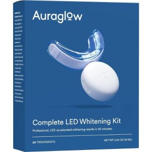 Auraglow LED牙齿美白冷光套装 帮助去除多年牙渍