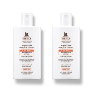 Kiehl's今年首次参加！双瓶半价=买1送1双效防晒 SPF 50+ 125ml 