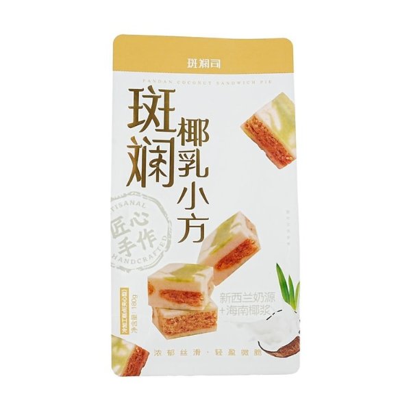 斑斓司 椰乳小方 椰浆点心酥饼 180g