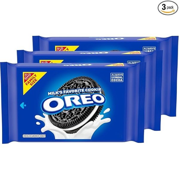 Chocolate Sandwich Cookies, Family Size, 3 Packs