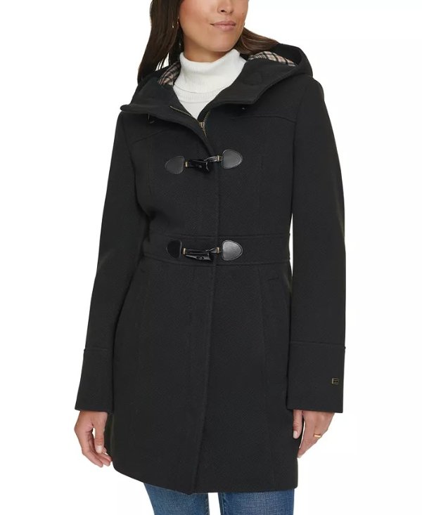 Women's Hooded Toggle Walker Coat, Created for Macy's - Macy's