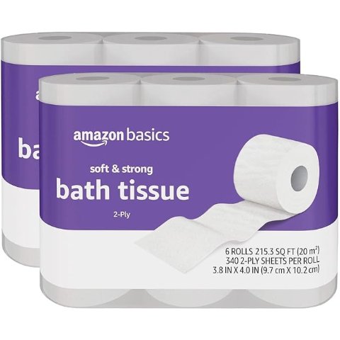 Amazon Basics 双层柔软卫生纸 12卷