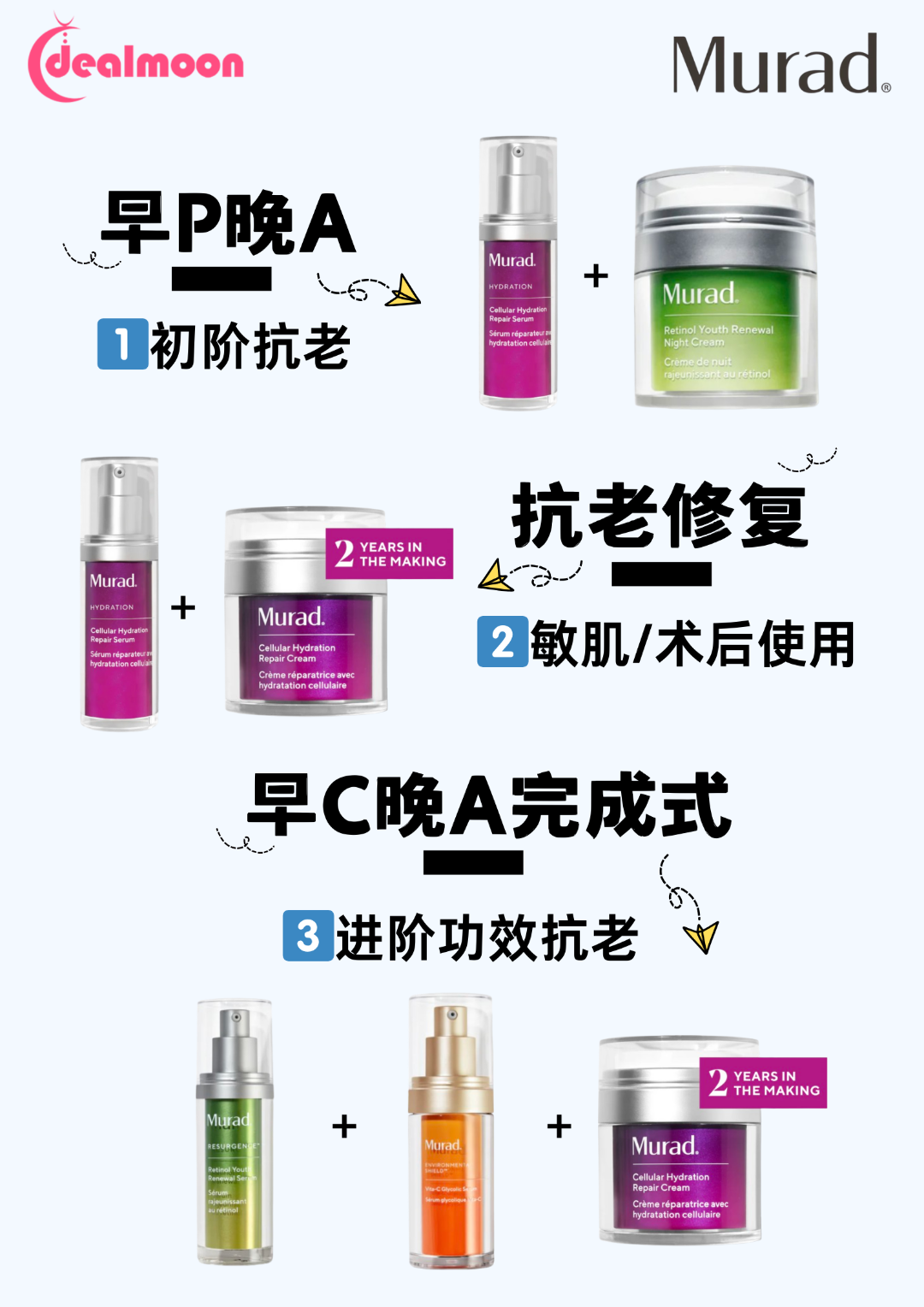Murad 新增A醛3件礼维A紧塑晚霜$88
