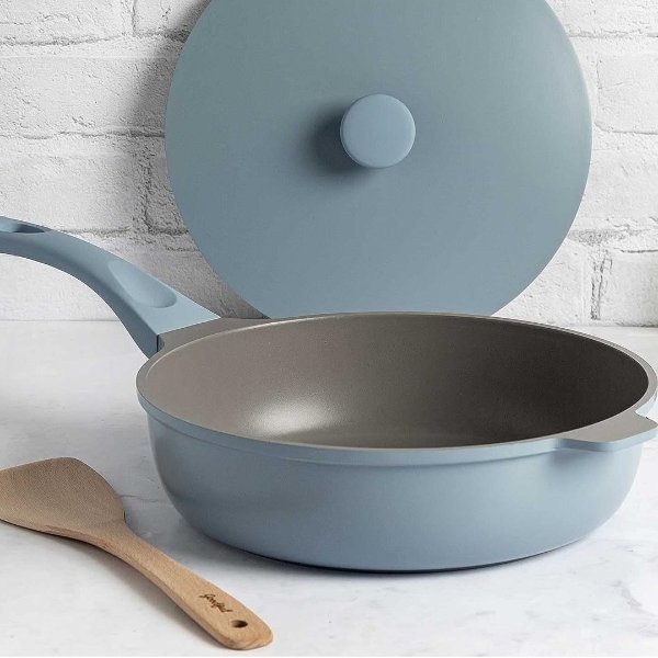 All-in-One Pan, Multilayer Nonstick, High-Performance Cast Construction, Multipurpose Design Replaces Multiple Pots and Pans, Dishwasher Safe Cookware, 11-Inch, 4.4-Quart Capacity, Blue Mist