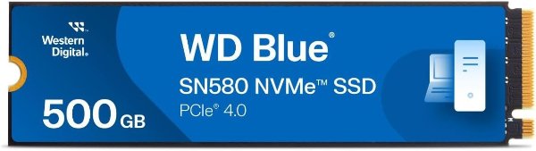 Blue SN580 500GB PCIe4.0 x4 M.2 TLC 固态硬盘